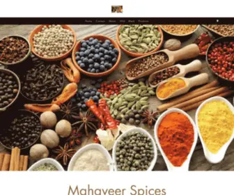 Mahaveerspices.com(Mahaveer Spices) Screenshot