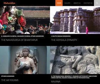 Mahavidya.ca(Scholarly Resources for the Study of Hinduism) Screenshot