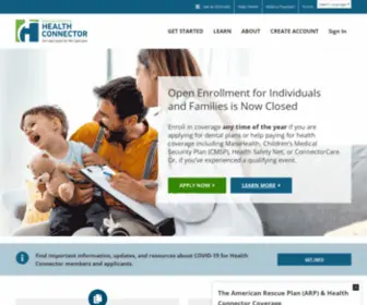Mahealthconnector.org(Open enrollment) Screenshot