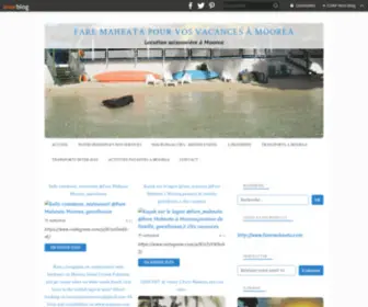 Maheata.com(Fare Maheata pour vos vacances à Moorea) Screenshot