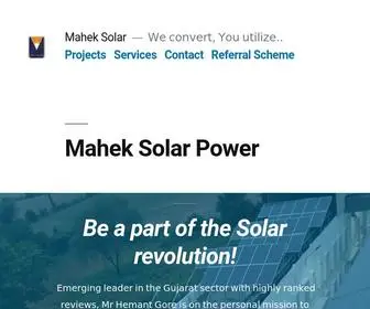 Maheksolar.in(We convert) Screenshot