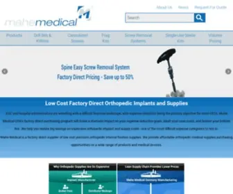 Mahemedical.com(Factory Direct Orthopedic Implants & Supplies) Screenshot