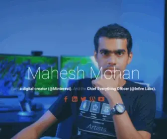 Maheshone.com(Mahesh Mohan (@maheshone)) Screenshot
