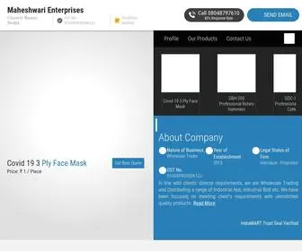 Maheshwarienterprises.co.in(Maheshwari Enterprises) Screenshot