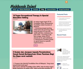 MahfuzahZainol.com(Blog) Screenshot