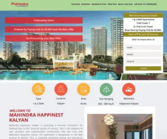 Mahindra-Kalyan.co(Mahindra Happinest Kalyan West Callfor Floor Plans) Screenshot