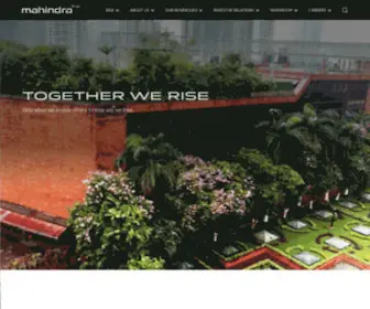 Mahindra.com(The Mahindra Group Official Website) Screenshot