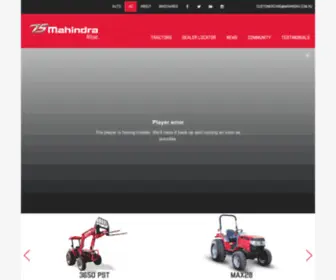 Mahindraag.com.au Screenshot