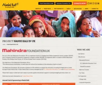 Mahindrafoundationuk.org(Nanhi Kali Project) Screenshot