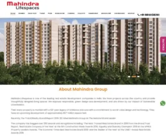 Mahindralifespaces.org.in(Mahindralifespaces) Screenshot