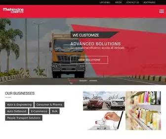 Mahindralogistics.com(Mahindra Logistics) Screenshot