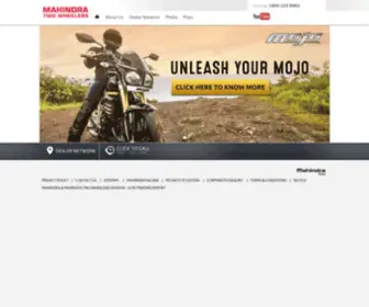 Mahindrarodeorz.com(Mahindra Two Wheelers) Screenshot