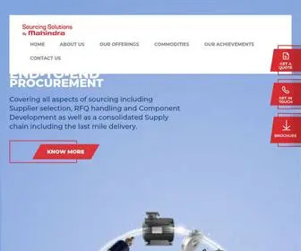 Mahindrasourcingsolutions.com(MSS) Screenshot