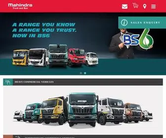 Mahindratruckandbus.com(Mahindra Truck & Buses) Screenshot