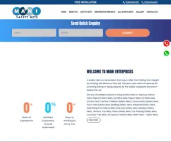 Mahisafetynets.com(Mahi Safety Nets in Hyderabad) Screenshot