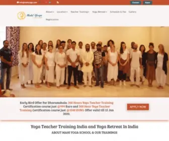 Mahiyoga.com(Get the best Yoga teacher training in India. MAHI Yoga) Screenshot