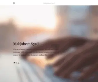 MahJabeensyed.com(Mahjabeen Syed) Screenshot