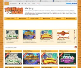 MahJongspelen.nl(Mahjong Spellen Online op) Screenshot