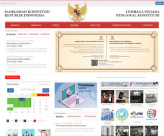 Mahkamahkonstitusi.go.id(Mahkamah Konstitusi RI) Screenshot