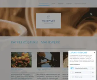 Mahlwerk-Gera.de(Kaffeerösterei Mahlwerk auf dem Kornmarkt) Screenshot