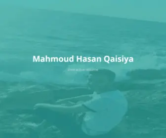 Mahmoudqaisiya.me(Mahmoud Qaisiya) Screenshot