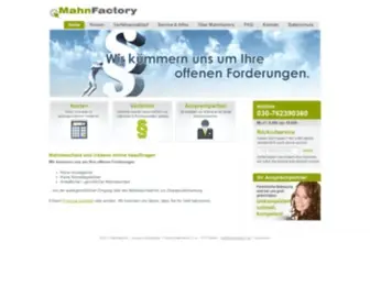 Mahnfactory.de(TYPO3 Exception) Screenshot