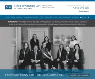 Maho-Prentice.com(Santa Barbara Personal Injury Attorneys) Screenshot