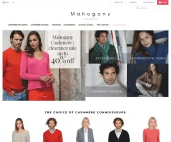 Mahogany-Cashmere.co.uk(Mahogany Cashmere) Screenshot
