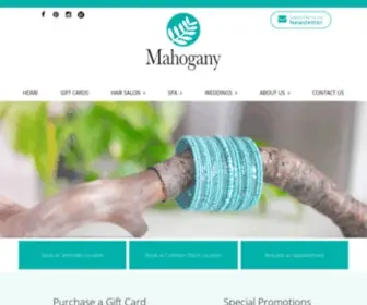 Mahoganysalonandspa.com(Mahogany Salon and Spa) Screenshot