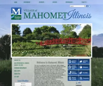 Mahomet-IL.gov(Village) Screenshot