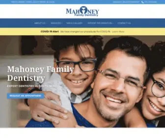 Mahoneydds.com(Dentist South Bend) Screenshot
