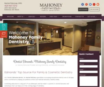 Mahoneyfamilydentistry.com(Edmonds dentist) Screenshot