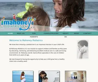 Mahoneypeds.com(Mahoney Pediatrics) Screenshot