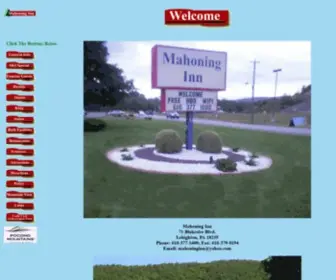 Mahoninginn.com(Mahoning Inn Gateway to the Poconos Lehighton) Screenshot