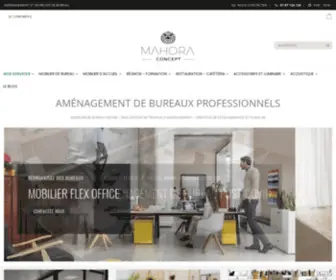 Mahora-Concept.com(Aménagement bureau professionnel & locaux d'entreprise) Screenshot