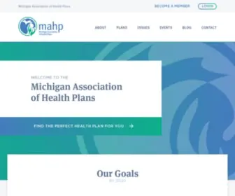 Mahp.org(Michigan Association of Health Plans) Screenshot