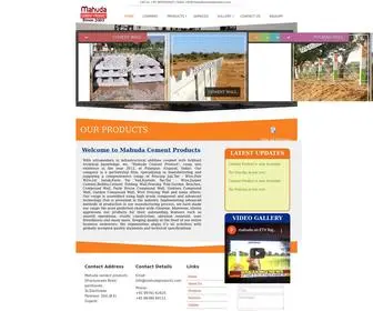Mahudacementproduct.com(Mahuda Cement Products) Screenshot