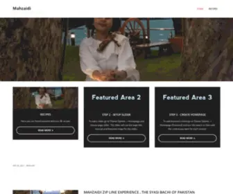 MahZaidi.com(Just another WordPress site) Screenshot
