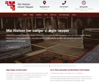 Mai-Nielsen.dk(Mai Nielsen Orient Tæpper) Screenshot