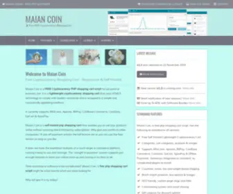 Maiancoin.com(Free Lightweight Cryptocurrency PHP Shopping Cart Script) Screenshot