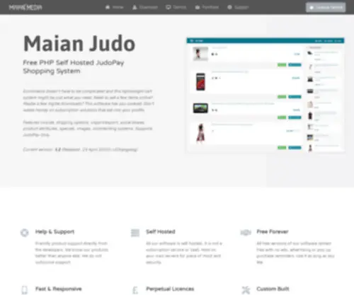 Maianjudo.com(Free Lightweight JudoPay PHP Shopping Cart Script) Screenshot
