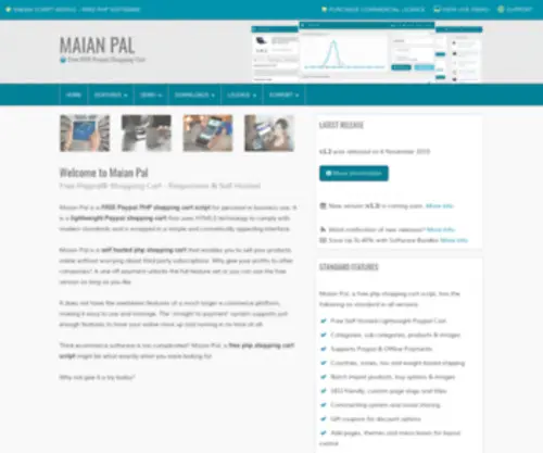 Maianpal.com(Free Lightweight Paypal PHP Shopping Cart Script) Screenshot