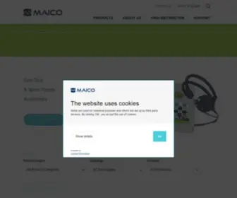 Maico-Diagnostic.com(MAICO Diagnostics) Screenshot