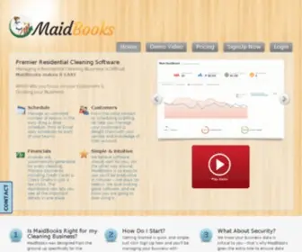 Maidbooks.com(Premier Residential Cleaning & Maid Software Managing A Residential Cleaning Business) Screenshot