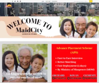 Maidcity.com.sg(Maidcity) Screenshot