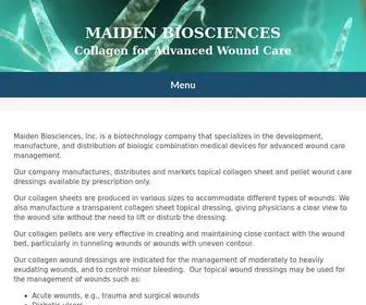 Maidenbio.com(MAIDEN BIOSCIENCES) Screenshot