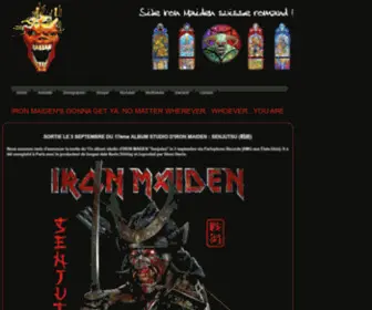 Maiden.ch(Site Iron Maiden suisse romand) Screenshot