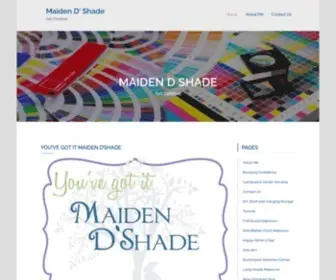 Maidendshade.com(Get Creative) Screenshot