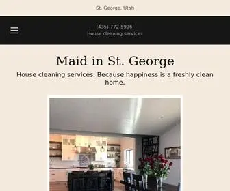 Maidinstgeorge.com(House Cleaning Services) Screenshot