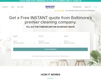 Maidjoybaltimore.com(Keep it Clean) Screenshot